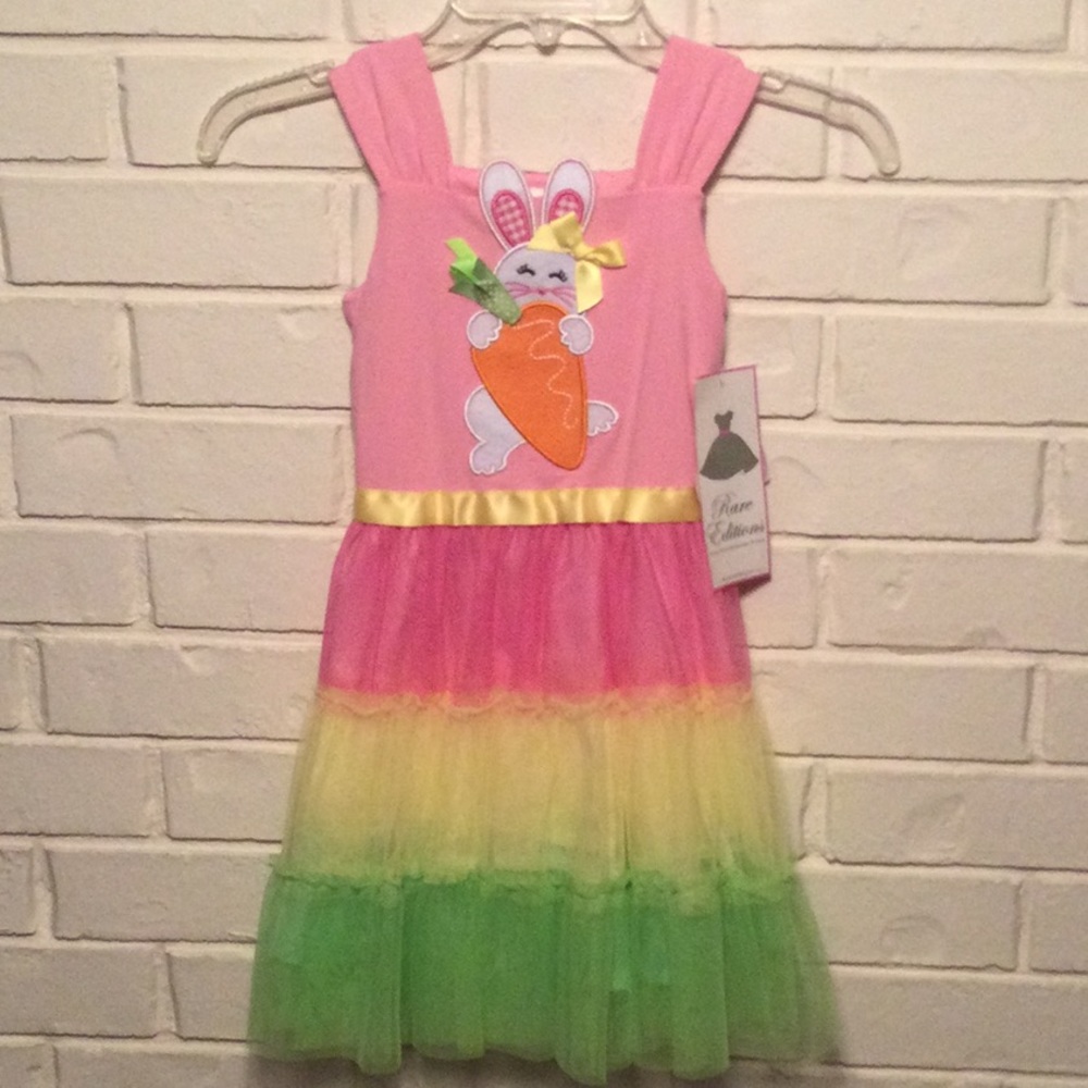 Rare Editions Easter Bunny Dress Various Sizes 5 6 6X  NEW
